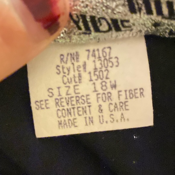 vintage shimmery short sleeve blouse - Picture 6 of 6